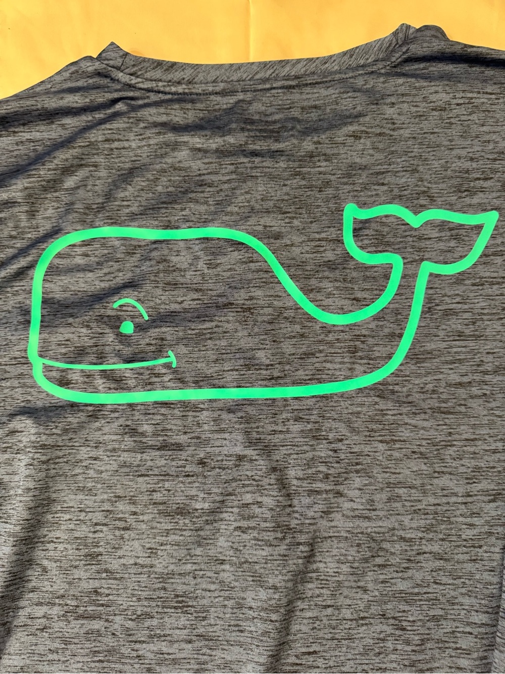 Vineyard Vines Men’s Long-Sleeve Performance Tee — Heather Gray Like Logo XL - Picture 8 of 10